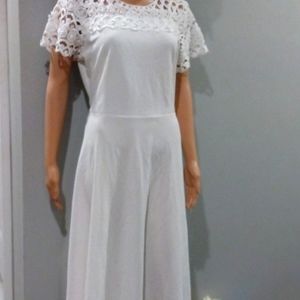 Jessica Taylor NYC White Pearl Maxi Dress